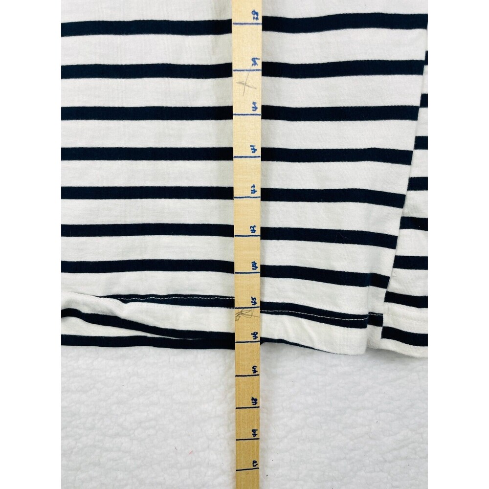 Zara Pinafore Stripe Midi Dress Womens Small Adjustable Wide Straps V-Neck - Picture 3 of 7